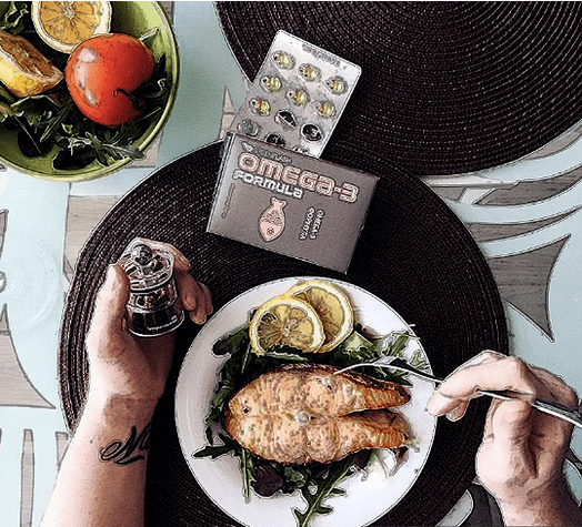 Dieta de energía de la cena