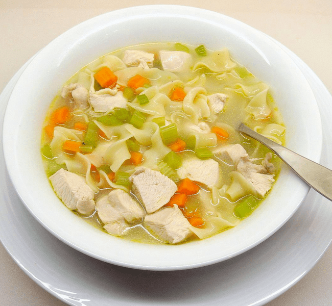 sopa de pollo para la gastritis
